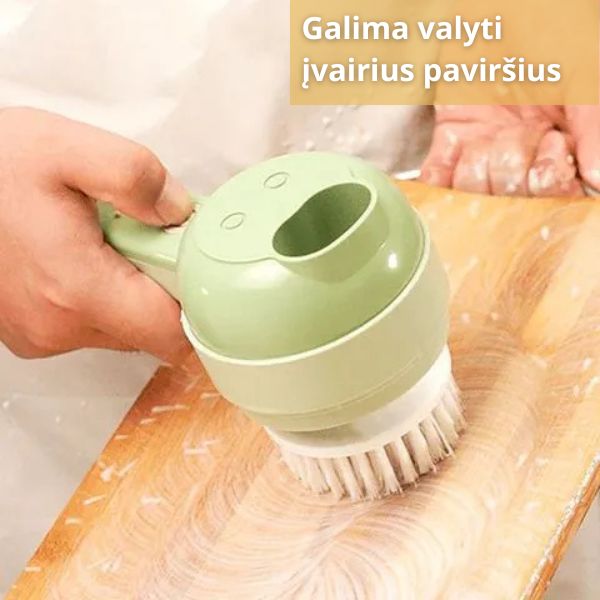 Elektrinis daržovių pjaustytuvas 4 viename – greitas pjaustymas ir smulkinimas be pastangų