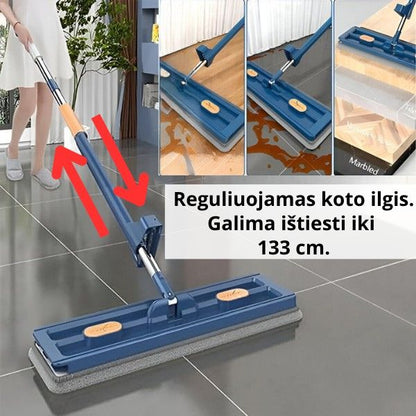 Šluota su savaiminiu išsigręžimu + 2 šluostės dovanų