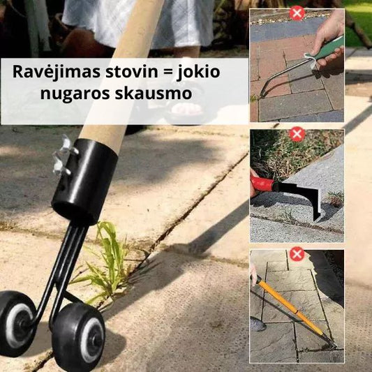 Ravėjimo įrankis - ravėkite atsistoję, be nugaros skausmo