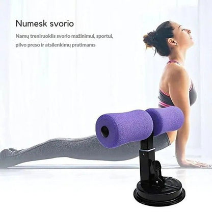 Pilvo ir kūno formavimo treniruoklis su reguliuojama atrama – saugios ir efektyvios treniruotės namuose