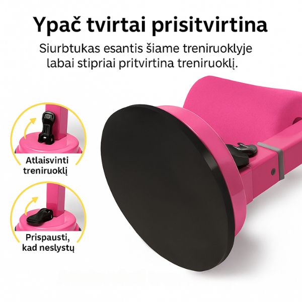 Pilvo ir kūno formavimo treniruoklis su reguliuojama atrama – saugios ir efektyvios treniruotės namuose