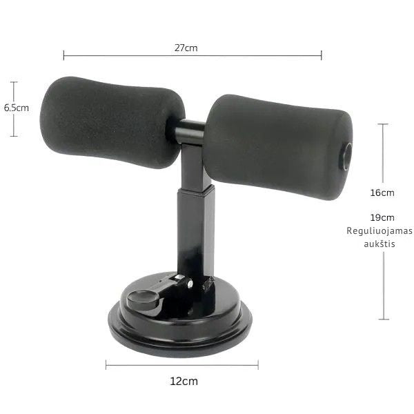 Pilvo ir kūno formavimo treniruoklis su reguliuojama atrama – saugios ir efektyvios treniruotės namuose