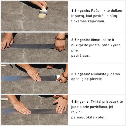 Sandarinimo juosta su butilu – atspari vandeniui ir karščiui