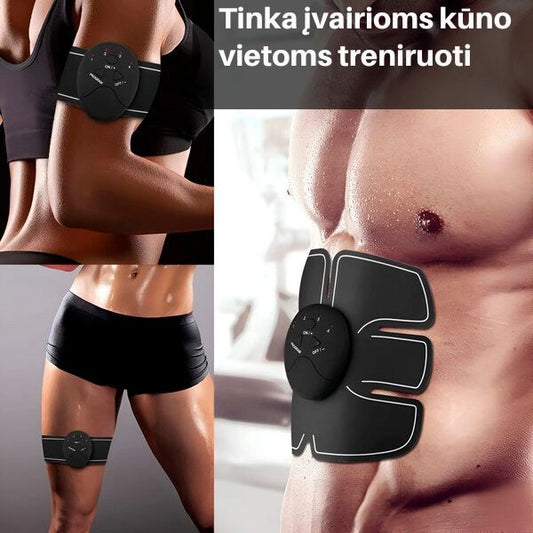 Elektrinis raumenų stimuliatorius kūno formavimui – degink riebalus ir stiprink raumenis be pastangų