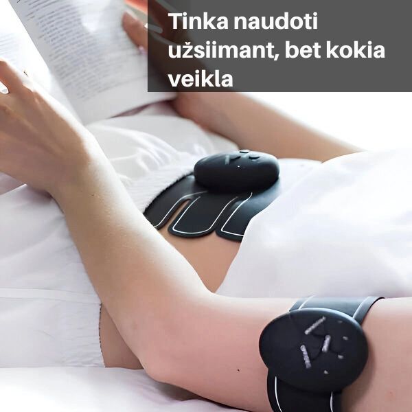 Elektrinis raumenų stimuliatorius kūno formavimui – degink riebalus ir stiprink raumenis be pastangų