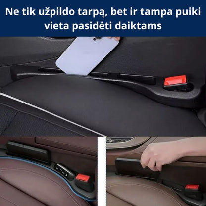 Universalus tarpo užpildas automobiliui – nebebus dingusių daiktų ir erzinančių garsų (2 vienetai)