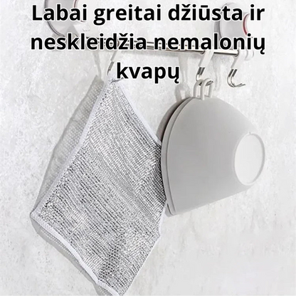 Daugkartinės universalios vielinės šluostės, pakuotėje 3 vienetai