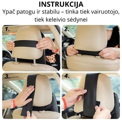 Ortopedinė automobilio nugaros atrama – apsauga nuo skausmo ir patogumas vairuojant