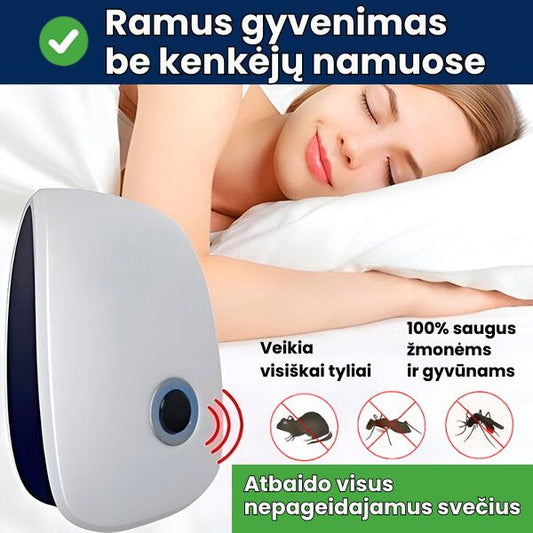 Ultragarsinis kenkėjų atbaidymo prietaisas – saugi apsauga be chemikalų