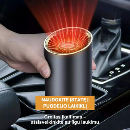 Automobilio stiklo šildytuvas su 360° laikikliu – akimirksniu pašalina rasą ir šaltį