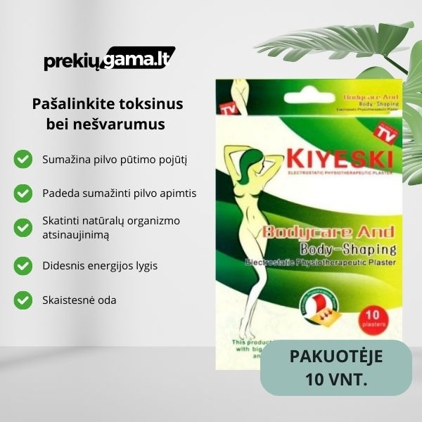 Detoksikaciniai pleistrai pilvui (pakuotėje yra 10 vnt.)