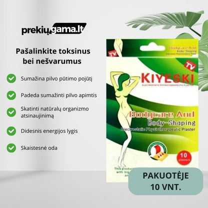 Detoksikaciniai pleistrai pilvui (pakuotėje yra 10 vnt.)
