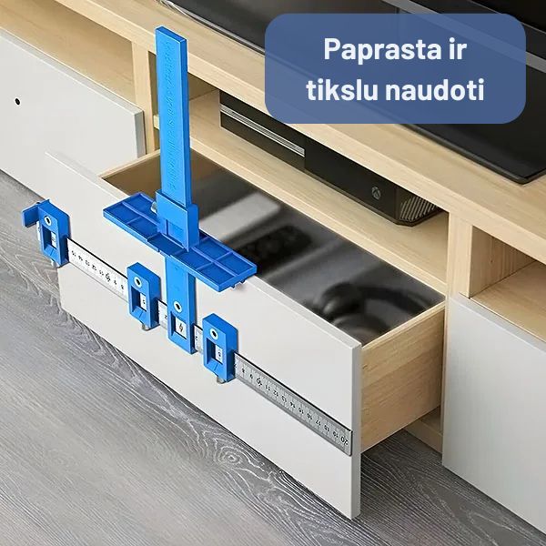 Reguliuojamas skylių gręžimo šablonas – išvenkite atstumo matavimo klaidų