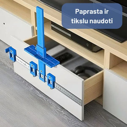 Reguliuojamas skylių gręžimo šablonas – išvenkite atstumo matavimo klaidų