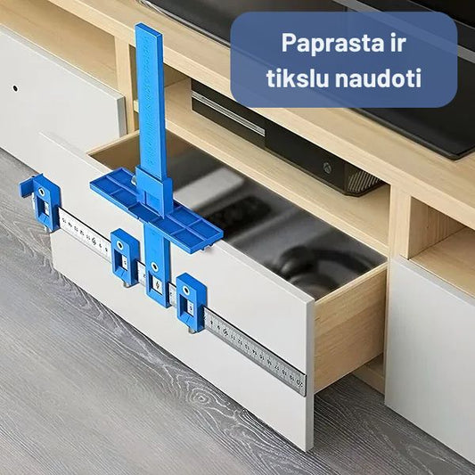 Reguliuojamas skylių gręžimo šablonas – išvenkite atstumo matavimo klaidų