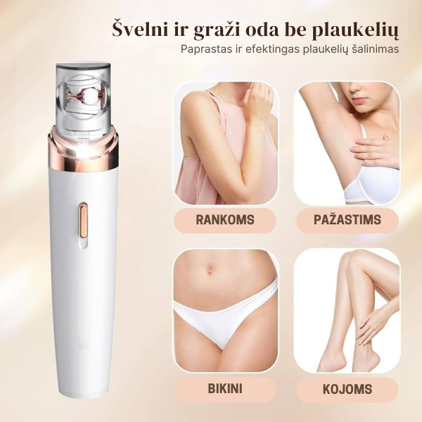 Viso kūno epiliatorius su LED šviesa – švelni ir ilgalaikė plaukelių šalinimo patirtis