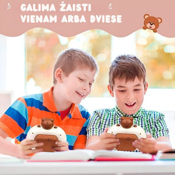 Interaktyvus vaikų reakcijos žaidimas su šviečiančiais mygtukais – lavina greitį ir atmintį