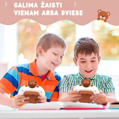 Interaktyvus vaikų reakcijos žaidimas su šviečiančiais mygtukais – lavina greitį ir atmintį