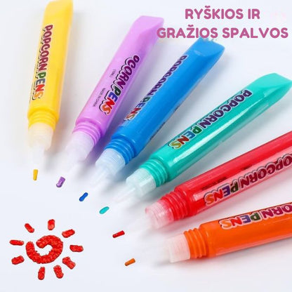 Magiški 3D išsipūčiantys markeriai vaikams – kūryba virs tikru 3D menu