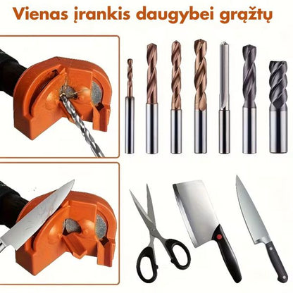 Universalus grąžtų galąstuvas – ilgaamžiškesni grąžtai be pastangų