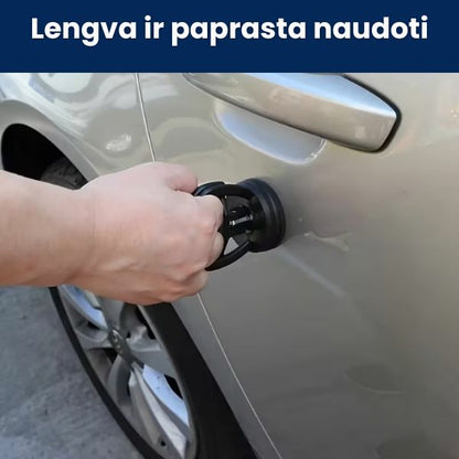Stiprus vakuuminis siurbtukas kėbulo įlenkimams tiesinti – lygus kebulaas be brangaus serviso