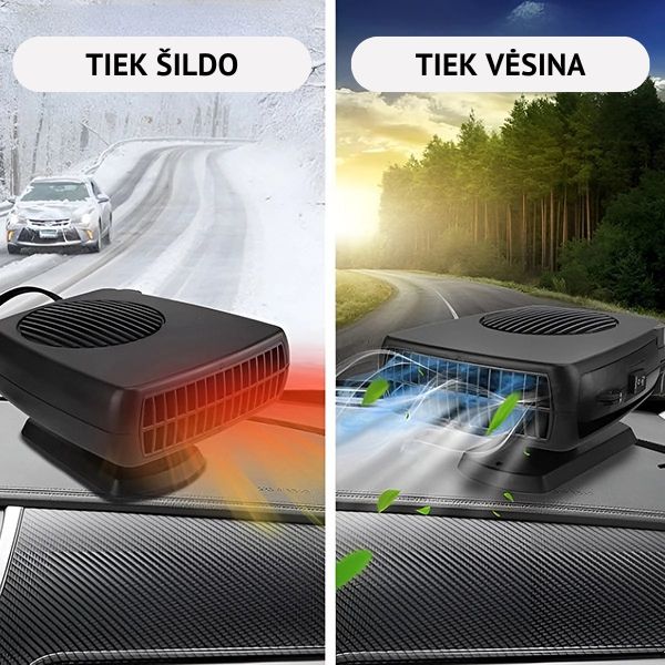 Automobilio šildytuvas ir langų atitirpintuvas – šiluma ir aiškus matomumas