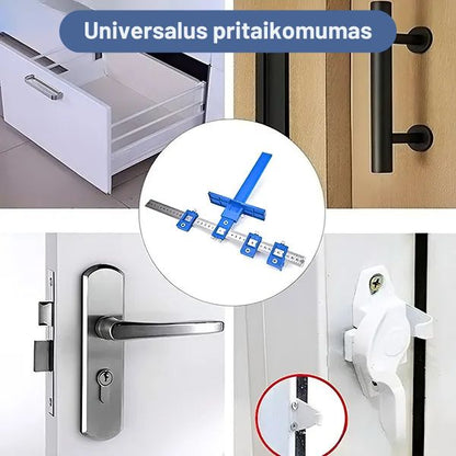Reguliuojamas skylių gręžimo šablonas – išvenkite atstumo matavimo klaidų