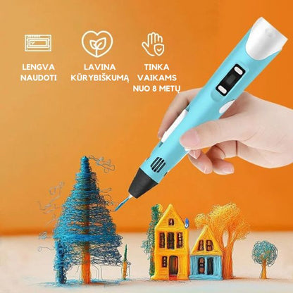 3D PIEŠTUKAS – KURKITE TRIMAČIUS OBJEKTUS TIESIOG ORE