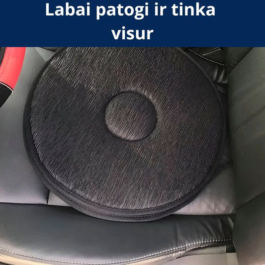 Sėdynės pagalvėlė – lengvas atsisėdimas ir atsistojimas be skausmo