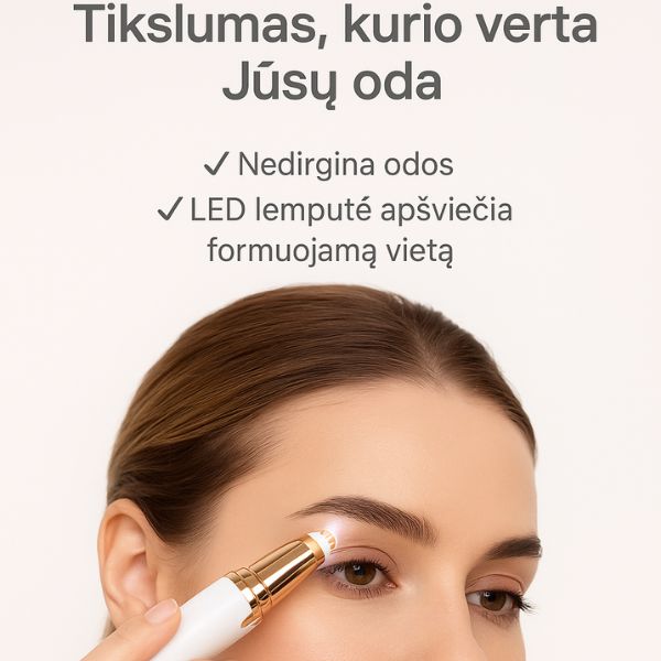 Prietaisas antakių formavimui ir plaukelių šalinimui