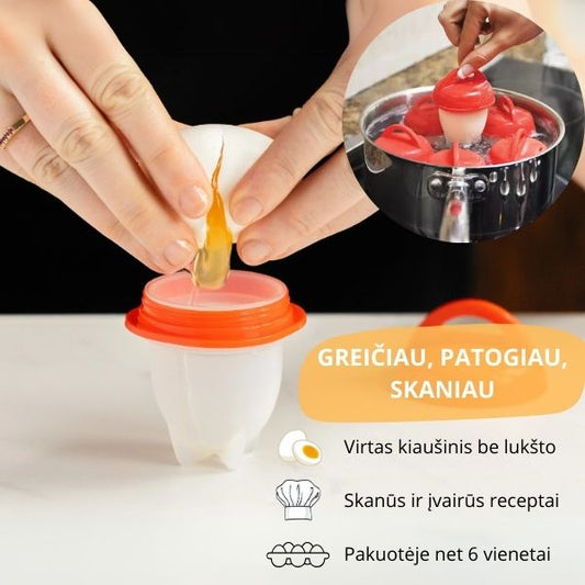 Kiaušinių virimo indeliai (pakuotėje 6 vnt.)