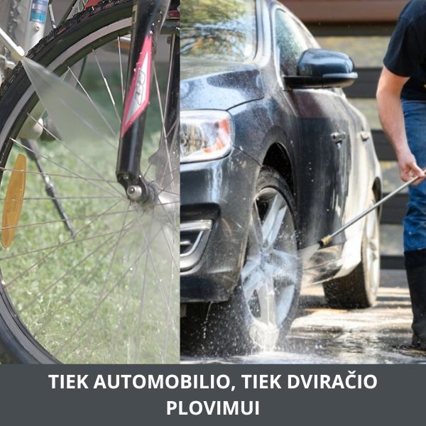 Aukšto slėgio žarnos priedas paviršių valymui