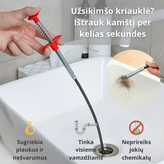Kanalizacijos valymo žnyplės – greitas ir paprastas būdas pašalinti kamščius be chemikalų