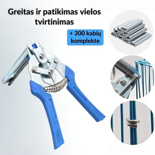 Greito tvirtinimo replės su kabėmis