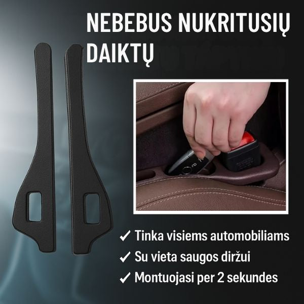 Universalus tarpo užpildas automobiliui – nebebus dingusių daiktų ir erzinančių garsų (2 vienetai)