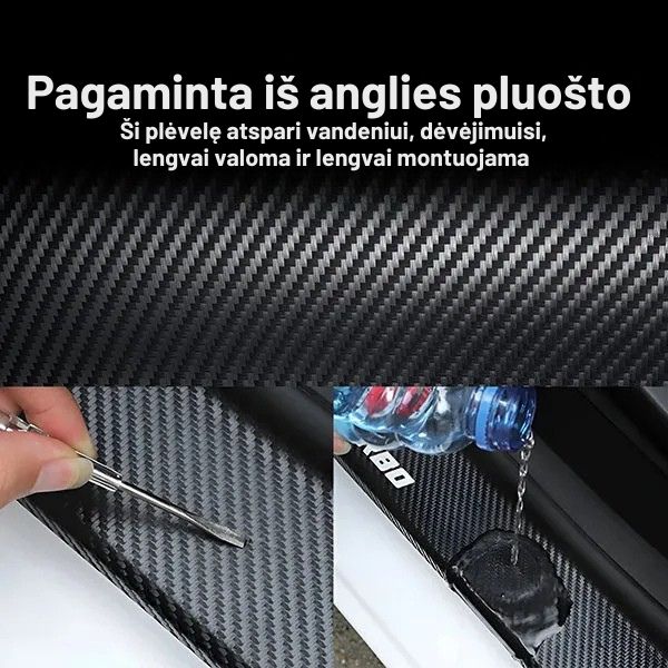 Apsauginė lipni plėvelė automobiliui – veiksminga apsauga nuo įbrėžimų ir purvo (5 m. ilgio)