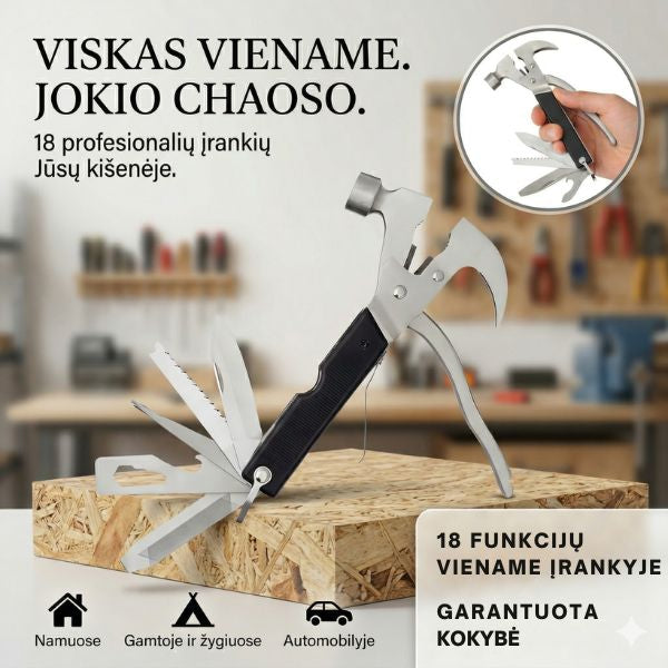Daugiafunkcinis įrankis – visas įrankių rinkinys jūsų kišenėje