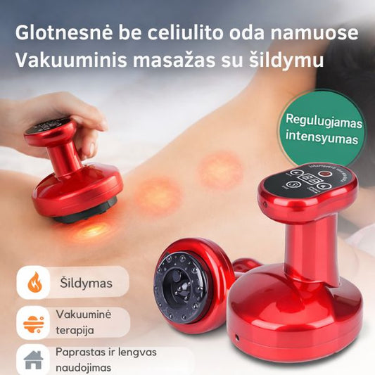 Anticeliulitinis vakuuminis masažuoklis su šildymu – glotnesnė oda ir matomi rezultatai namuose