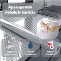 Apsauginė aliuminio folija virtuvei – švarūs paviršiai be riebalų ir dėmių