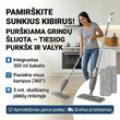 Purškiama grindų šluota su 300 ml talpa – nepriekaištinga švara be kibiro ir vargo