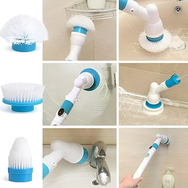 Elektrinis besisukantis valymo šepetys – gilesnis švaros rezultatas be vargo