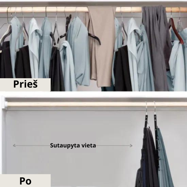 Magiška pakaba kelnėms, sutaupykite 5 kartus daugiau vietos