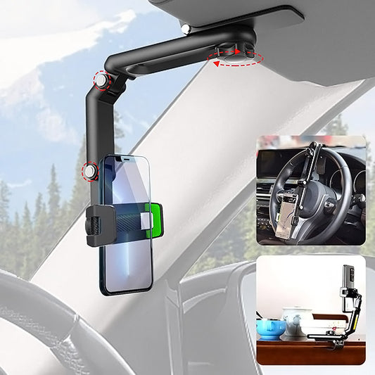 Automobilinis telefono laikiklis su 360° pasukimu – saugus ir patogus naudojimas bet kur