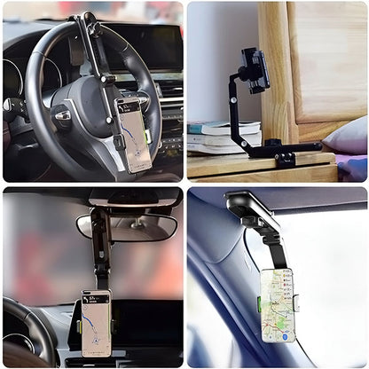 Automobilinis telefono laikiklis su 360° pasukimu – saugus ir patogus naudojimas bet kur