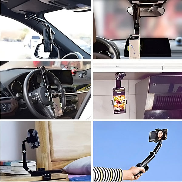 Automobilinis telefono laikiklis su 360° pasukimu – saugus ir patogus naudojimas bet kur