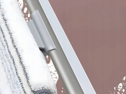 Langų ir grindų šluota du viename su mikropluoštu ir nubraukėju – švara be dryžių ir vargo