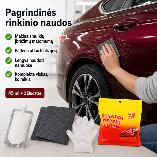 Automobilio įbrėžimų šalinimo rinkinys