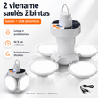 Sulankstomas saulės įkraunamas žibintas 2 viename – šviesa namams, kelionėms ir stovyklavimui