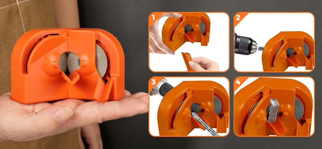 Universalus grąžtų galąstuvas – ilgaamžiškesni grąžtai be pastangų