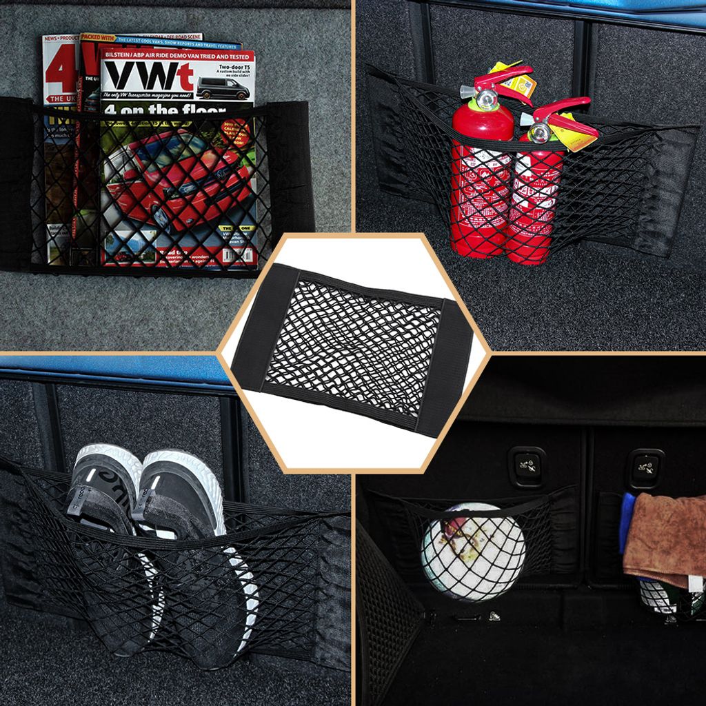 Automobilio bagažinės tinklelis su velcro – tvarka ir saugumas kiekvienoje kelionėje
